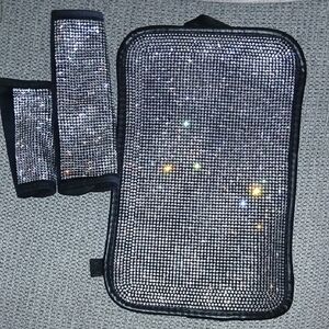 3pc Rhinestone Car Seat